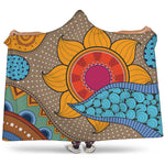 African Sun Print Hooded Blanket