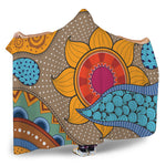 African Sun Print Hooded Blanket