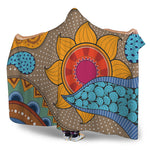 African Sun Print Hooded Blanket