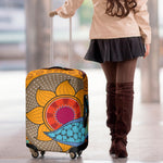 African Sun Print Luggage Cover