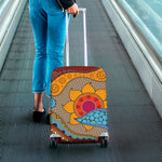 African Sun Print Luggage Cover