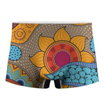 African Sun Print Men's Boxer Briefs