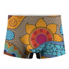 African Sun Print Men's Boxer Briefs