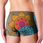 African Sun Print Men's Boxer Briefs