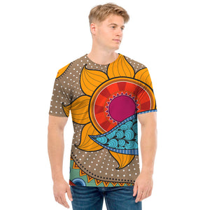 African Sun Print Men's T-Shirt