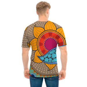 African Sun Print Men's T-Shirt