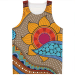 African Sun Print Men's Tank Top