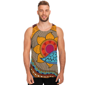 African Sun Print Men's Tank Top