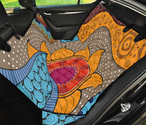 African Sun Print Pet Car Back Seat Cover