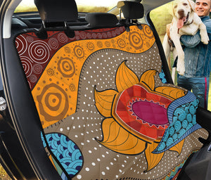 African Sun Print Pet Car Back Seat Cover