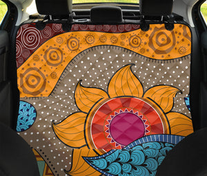 African Sun Print Pet Car Back Seat Cover