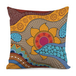 African Sun Print Pillow Cover