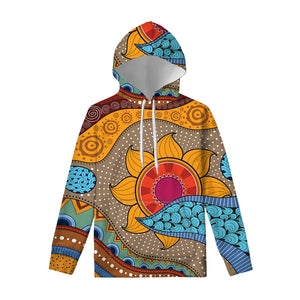 African Sun Print Pullover Hoodie