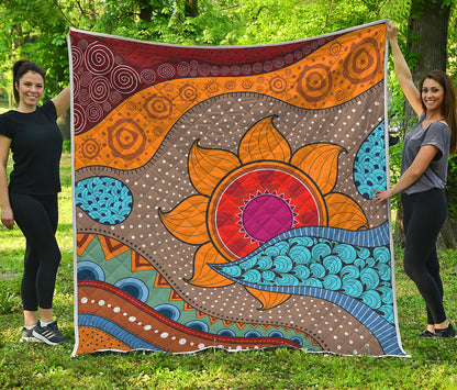African Sun Print Quilt