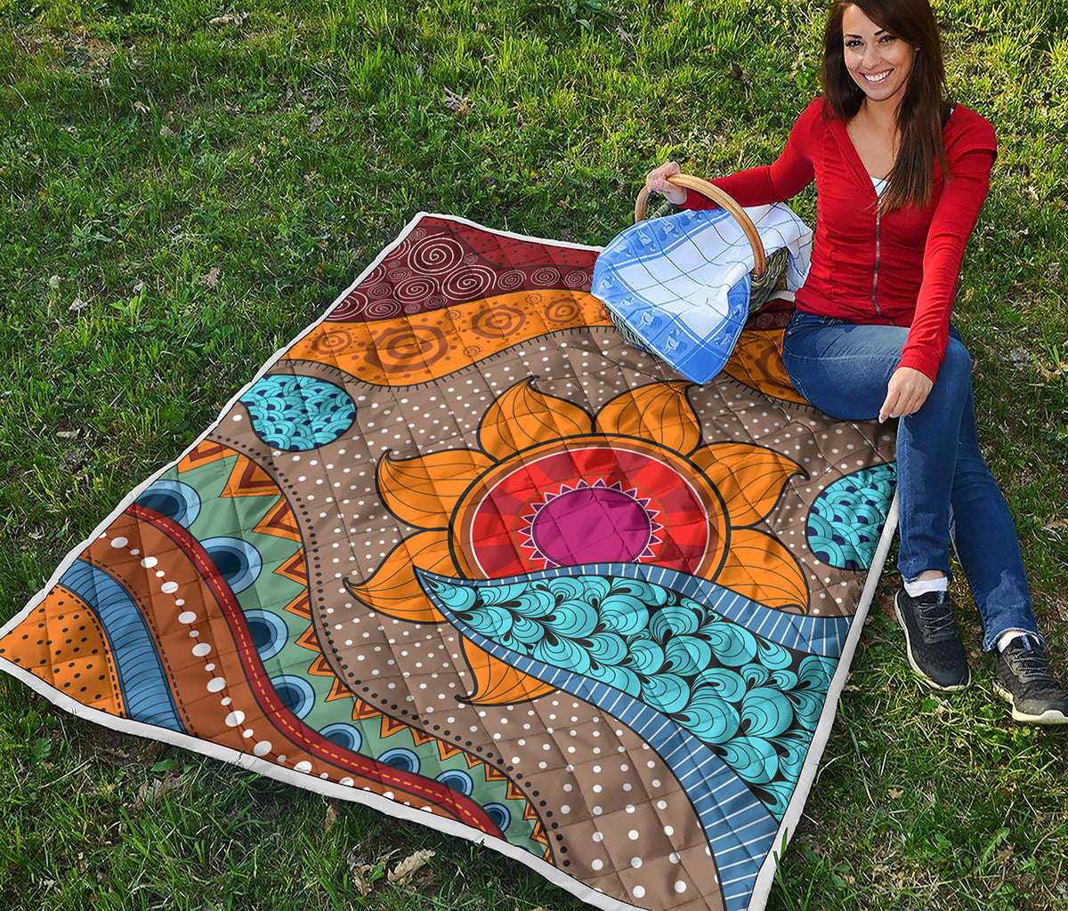 African Sun Print Quilt