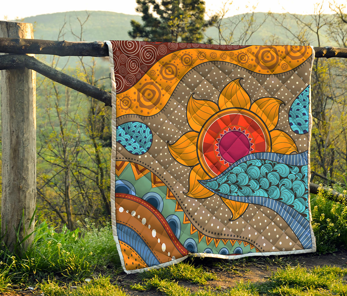 African Sun Print Quilt