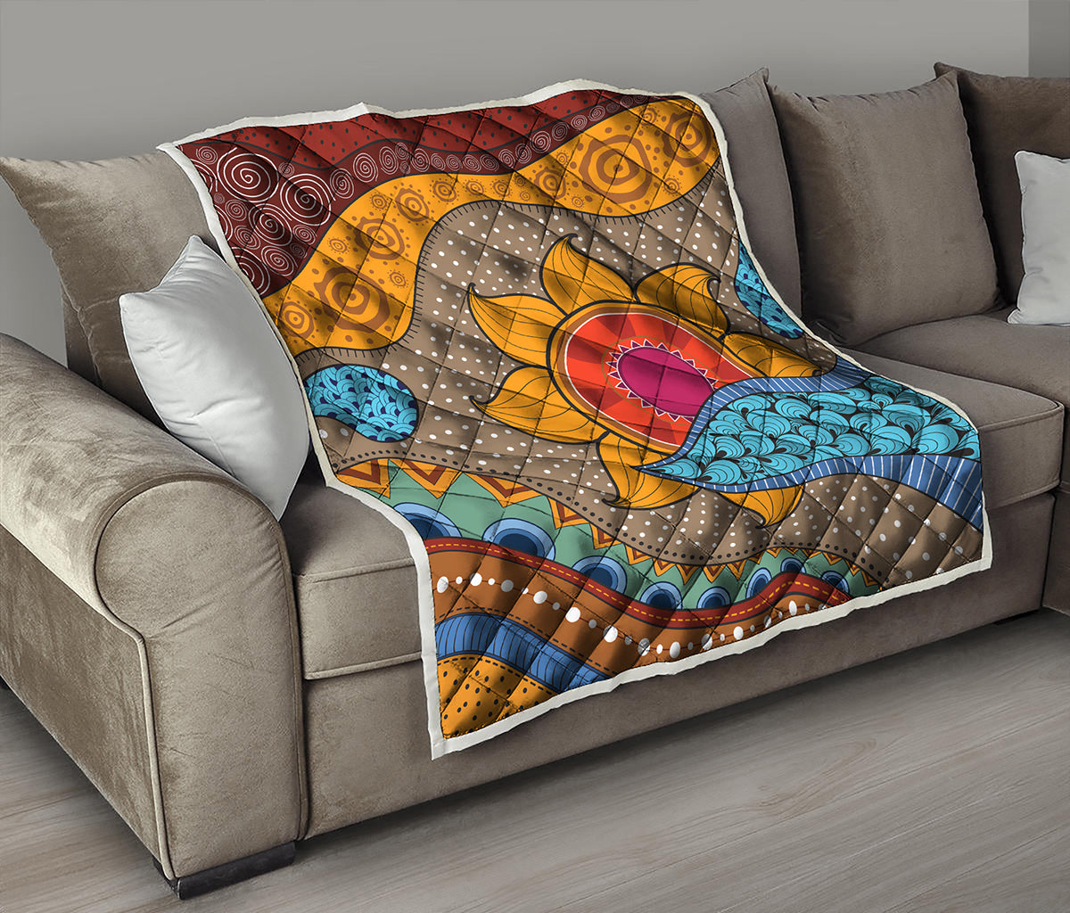 African Sun Print Quilt