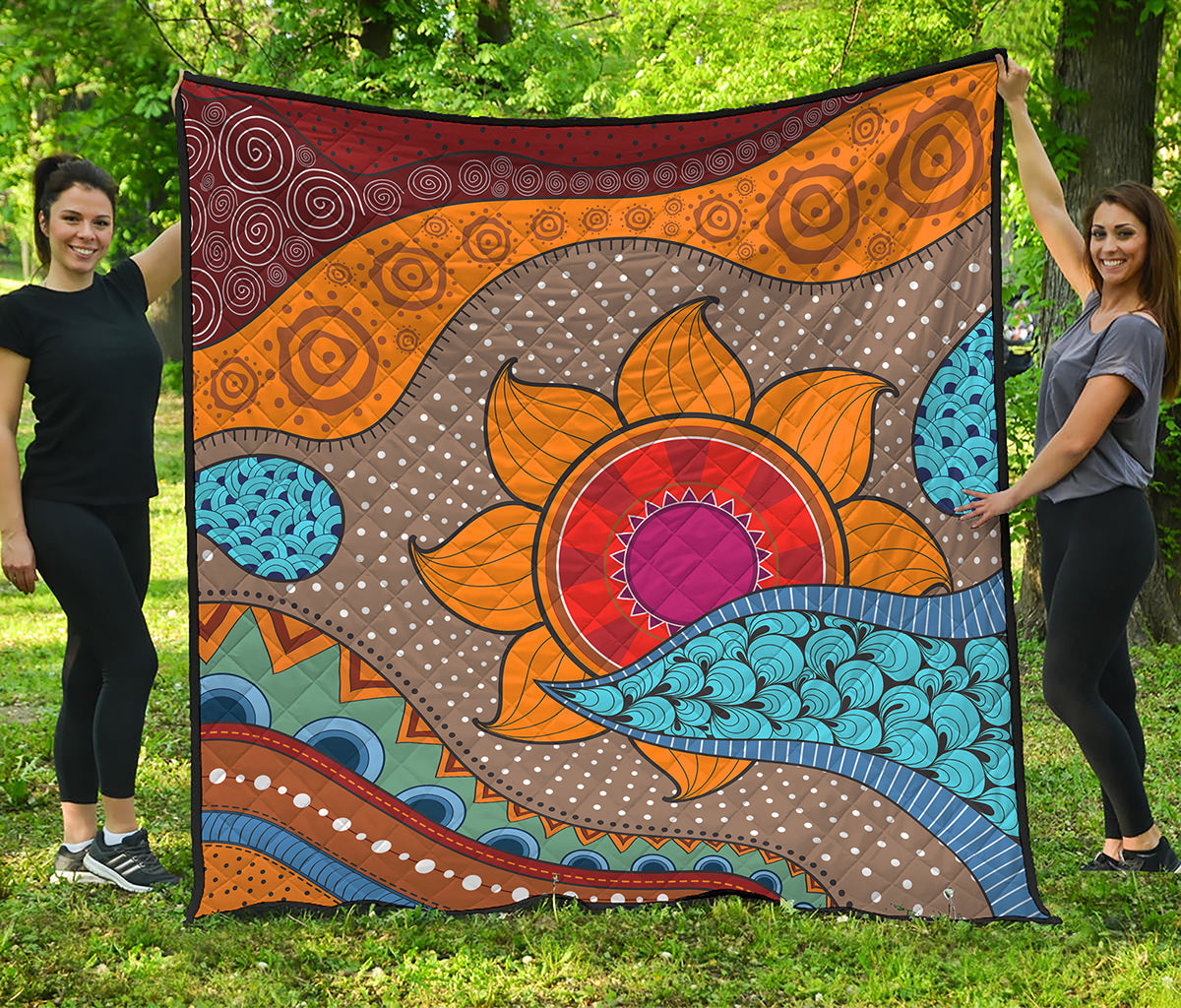 African Sun Print Quilt