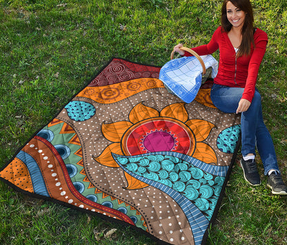 African Sun Print Quilt