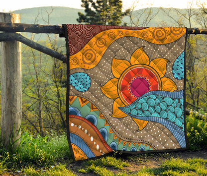 African Sun Print Quilt