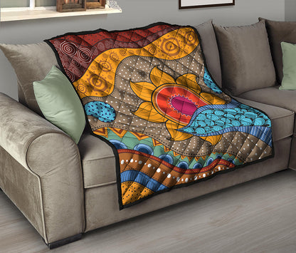 African Sun Print Quilt