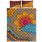 African Sun Print Quilt Bed Set