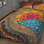 African Sun Print Quilt Bed Set