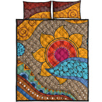 African Sun Print Quilt Bed Set