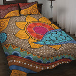 African Sun Print Quilt Bed Set