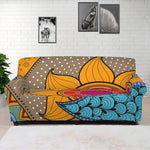 African Sun Print Sofa Cover