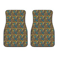 African Totem Masks Pattern Print Front Car Floor Mats