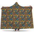 African Totem Masks Pattern Print Hooded Blanket