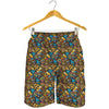 African Totem Masks Pattern Print Men's Shorts