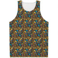 African Totem Masks Pattern Print Men's Tank Top