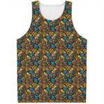 African Totem Masks Pattern Print Men's Tank Top