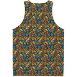 African Totem Masks Pattern Print Men's Tank Top