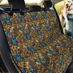 African Totem Masks Pattern Print Pet Car Back Seat Cover