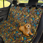 African Totem Masks Pattern Print Pet Car Back Seat Cover