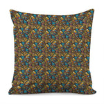 African Totem Masks Pattern Print Pillow Cover