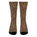 African Totem Pattern Print Crew Socks
