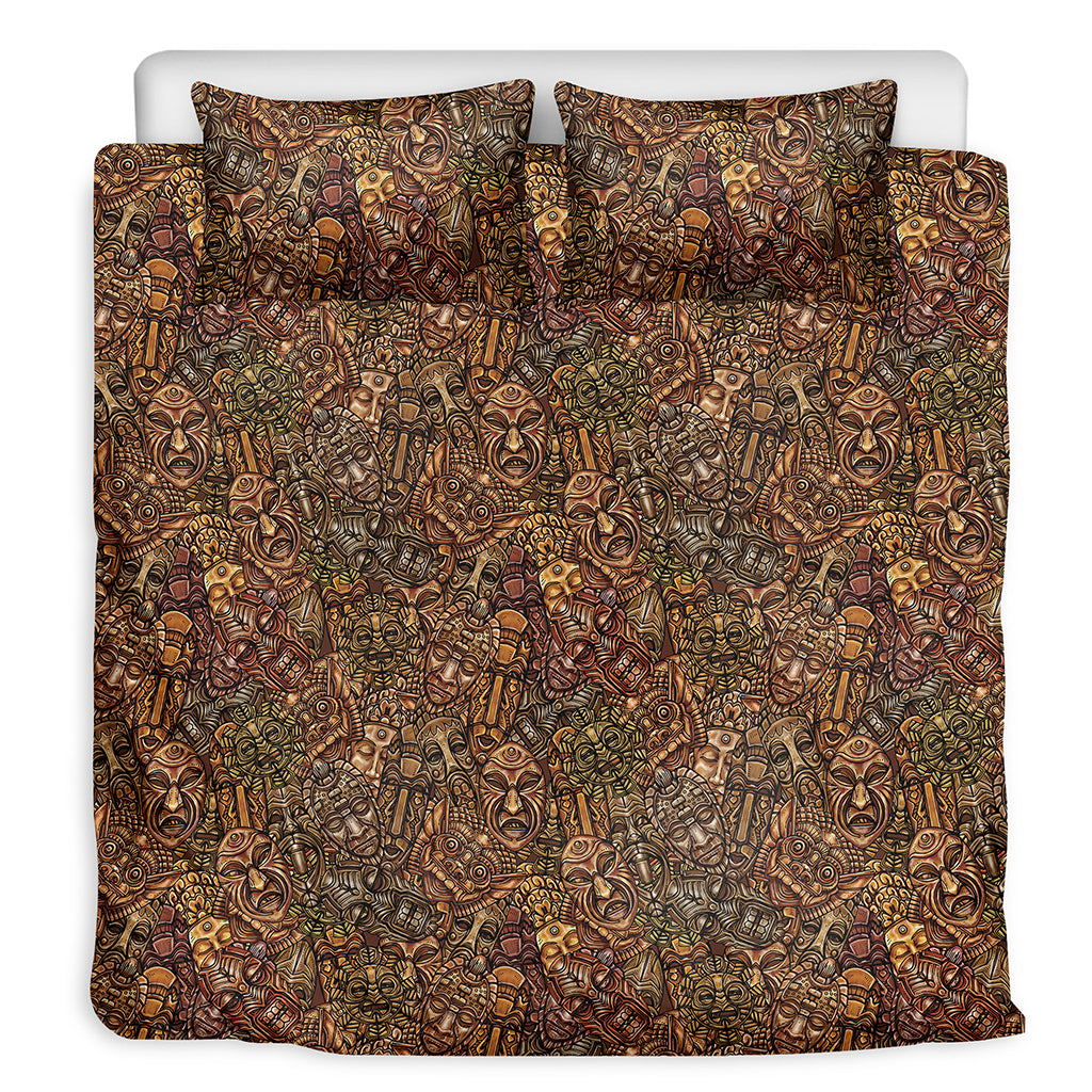 African Totem Pattern Print Duvet Cover Bedding Set