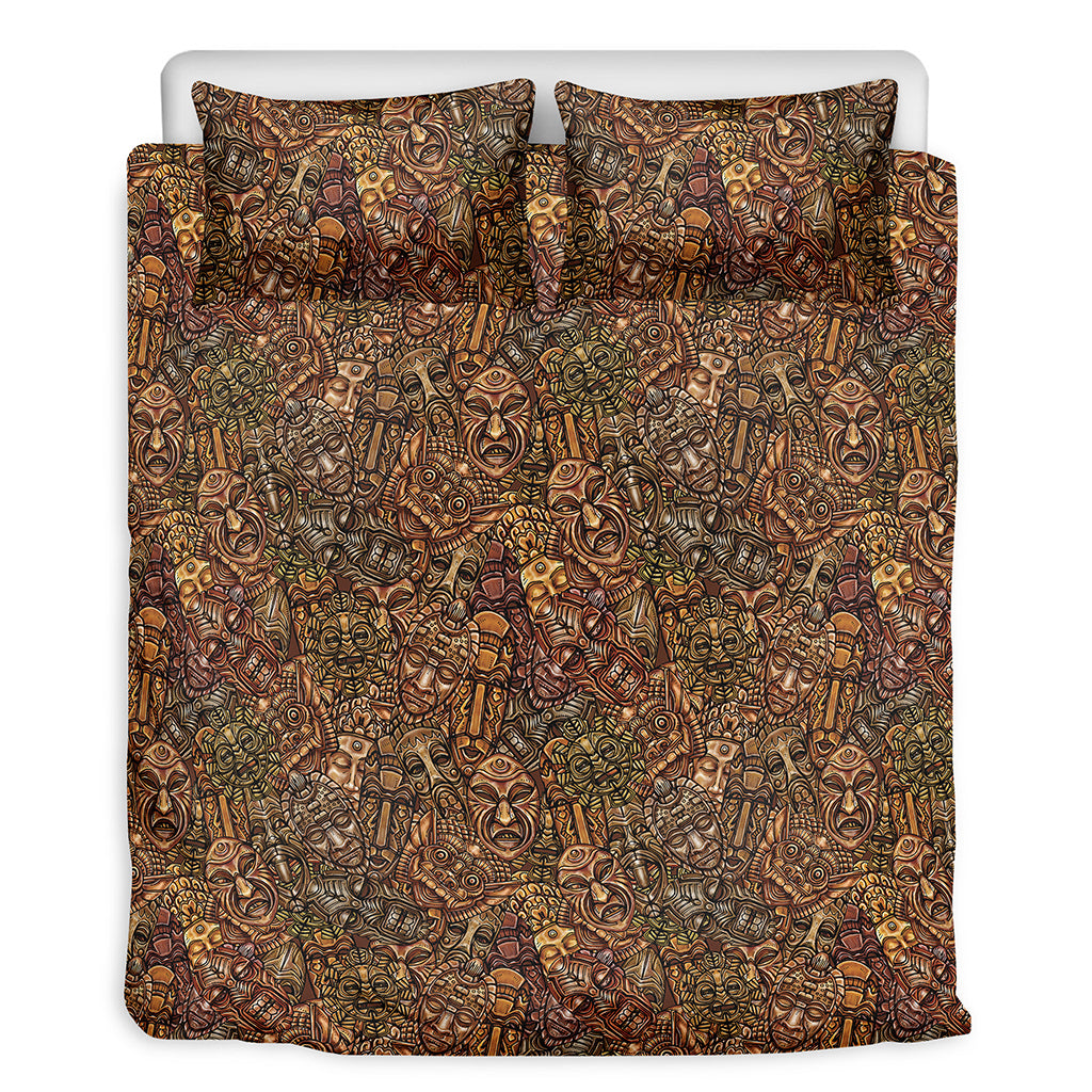 African Totem Pattern Print Duvet Cover Bedding Set
