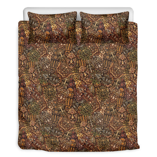 African Totem Pattern Print Duvet Cover Bedding Set