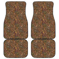 African Totem Pattern Print Front and Back Car Floor Mats
