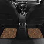 African Totem Pattern Print Front and Back Car Floor Mats