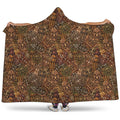 African Totem Pattern Print Hooded Blanket