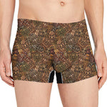 African Totem Pattern Print Men's Boxer Briefs