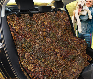 African Totem Pattern Print Pet Car Back Seat Cover