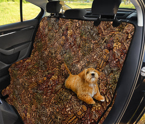 African Totem Pattern Print Pet Car Back Seat Cover