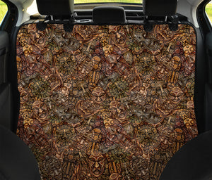 African Totem Pattern Print Pet Car Back Seat Cover